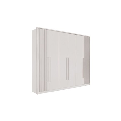Guarda Roupa Casal 6 Portas 6 Gavetas 100% Mdf Anápolis Ripado Montagem Inteligente - Valverde: Bran