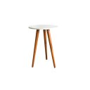 Ver imagem 2 de Mesa de Canto Redonda Pe Palito Lateral Sofa Pequena Retrô