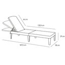 Ver imagem 6 de Kit 02 Espreguiçadeira Piscina Keter Jaipur Dobrável com 4 Ajustes de Encosto