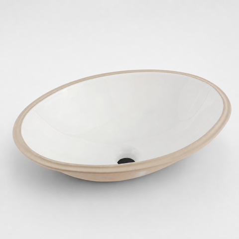 Cuba de Embutir Oval Louça Onix Diva Branca 39x30x13 cm Banheiro