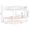 Beliche Casal Casal Dreams com Grade de Proteção Madeira Maciça Branco Megamobilia - 3
