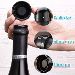 Tampa Rolha para Vinho Champanhe com Trava - 2