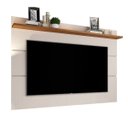 Ver imagem 2 de Painel para TV até 50 Polegadas MDF 136CMX132CM 1 Prateleira Vivare New Bege