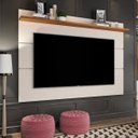 Ver imagem 1 de Painel para TV até 50 Polegadas MDF 136CMX132CM 1 Prateleira Vivare New Bege