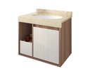 Ver imagem 2 de Armario Banheiro 63cm Drop Suspenso Tr/wg/rv Gaam