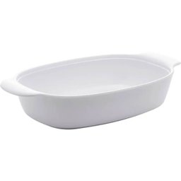 2 Travessas Melamina Branca P e M com Alças Laterais para Servir Arroz Saladas Lyor - 3