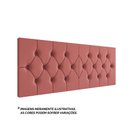 Ver imagem 2 de Cabeceira Elisa Queen Estofada Suede Capitonê Design Elegante Conforto para Quarto - Rosa
