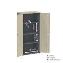 Ver imagem 7 de Armario Alto 02 Portas Pivotante 79,2cm x 161,1 Cinza/Castanheira/Grafito