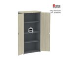Ver mais imagens de Armario Alto 02 Portas Pivotante 79,2cm x 161,1 Cinza/Castanheira/Grafito
