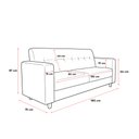 Ver imagem 7 de Sofá 3 Lugares com Kit 2 Poltronas Arezzo Sintetico PU D03 - D'Rossi