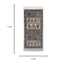 Ver imagem 3 de Tapete Persa Iraniano Bege com Azul Ideal para Quarto e Hall de Entrada 0,50x1,00cm
