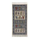 Ver imagem 1 de Tapete Persa Iraniano Bege com Azul Ideal para Quarto e Hall de Entrada 0,50x1,00cm