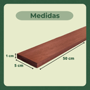 Ver imagem 4 de 30 Ripas Sarrafos Eucalipto 1x5x50cm Aplainado Artesanato