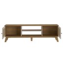 Ver imagem 3 de Conjunto para Sala com Rack e Buffet Charlotte Artely Carvalho/off White