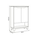 Ver imagem 4 de Sapateira Hall Flow Off White e Freijó para Organização de Calçados com Design Moderno
