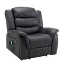 Ver mais imagens de Poltrona do Papai Reclinável Elétrica Massageadora Ocean Corino Premium Preto