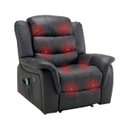 Ver imagem 2 de Poltrona do Papai Reclinável Elétrica Massageadora Ocean Corino Premium Preto