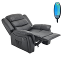 Ver imagem 3 de Poltrona do Papai Reclinável Elétrica Massageadora Ocean Corino Premium Preto