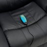 Poltrona do Papai Reclinável Elétrica Massageadora Ocean Corino Premium Preto - 10