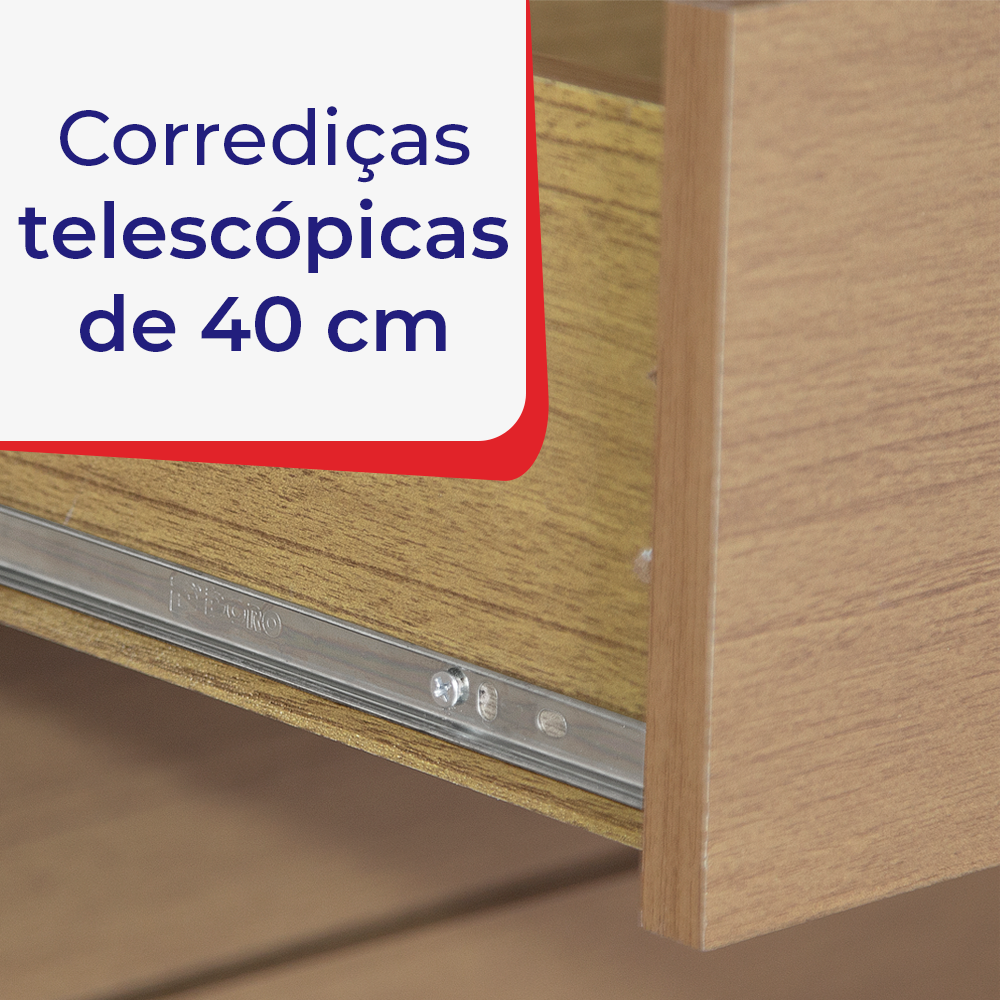 Guarda Roupa Casal MDF 6 Portas 6 Gavetas 1 Gaveta com Chave Dobradiça Slow Zeus Plus - 7