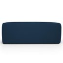 Ver imagem 4 de Sofá Heidy Orgânico 2 Lugares Fixo 170cm Azul Veludo para Sala de Estar Lyam Decor