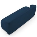 Ver imagem 5 de Sofá Heidy Orgânico 2 Lugares Fixo 170cm Azul Veludo para Sala de Estar Lyam Decor