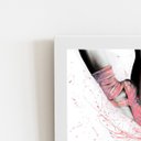 Ver imagem 2 de Sapatilha Ballet Arte Rosa Quadro Moldura Branca 60x40cm