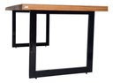 Ver imagem 4 de Mesa de Jantar Industrial Tampo Madeira Maciça 250x100x78cm Cor Natural