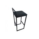 Ver imagem 5 de Banqueta Industrial Cozinha Bistrô Bar Gourmet Kit 2 Preta