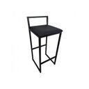 Ver imagem 4 de Banqueta Industrial Cozinha Bistrô Bar Gourmet Kit 2 Preta