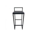 Ver imagem 3 de Banqueta Industrial Cozinha Bistrô Bar Gourmet Kit 2 Preta