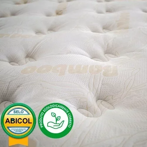 Ver imagem 3 de Colchão King Herval - Molas Confortclass - Big Class Eco Bamboo - 193x203x32
