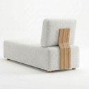 Ver imagem 5 de Sofá Modular Block 1 Lugar Fixo 74cm Bege Bouclé Milani Movelaria