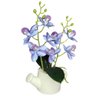 Arranjo de Flores Artificiais com Caixa de Mdf (29cm) Branco/azul - 1