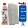 Limpa Inox Reax Nobel Cremoso 400g + 03 Und Fibra Branca - 2