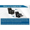 Ver imagem 3 de Poltrona do Papai Reclinável C/ Massagem Vermont Zero Wall Courano Preto - Probel