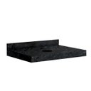 Ver imagem 2 de Lavatório em Porcelanato para Banheiro 60cm para Cuba de Apoio Yescasa Preto/Black Blu