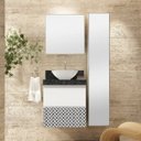 Ver imagem 5 de Lavatório em Porcelanato para Banheiro 60cm para Cuba de Apoio Yescasa Preto/Black Blu