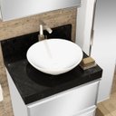 Ver imagem 4 de Lavatório em Porcelanato para Banheiro 60cm para Cuba de Apoio