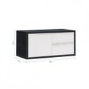 Ver imagem 5 de Gabinete para Banheiro Suspenso Pró 80cm Yescasa Preto/Grafen/Branco