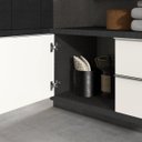 Ver imagem 2 de Gabinete para Banheiro Suspenso Pró 60cm Yescasa Preto/Grafen/Branco