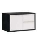 Ver imagem 5 de Gabinete para Banheiro Suspenso Pró 60cm Yescasa Preto/Grafen/Branco