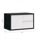 Ver imagem 6 de Gabinete para Banheiro Suspenso Pró 60cm Yescasa Preto/Grafen/Branco