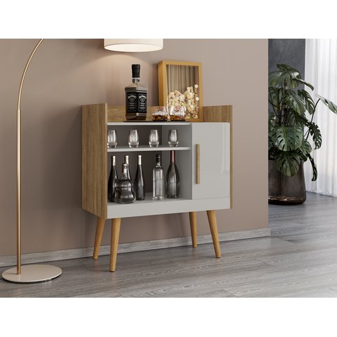 Aparador 1 Porta Vintage Retrô Café Ii