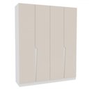 Ver imagem 2 de Guarda-roupa Casal Porto 4 Portas 4 Gavetas Branco/creme - Politorno