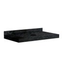 Ver imagem 1 de Lavatório em Porcelanato para Banheiro 80cm para Cuba de Apoio Yescasa Preto/Black Blu Lavatorios