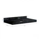 Ver imagem 3 de Lavatório em Porcelanato para Banheiro 80cm para Cuba de Apoio Yescasa Preto/Black Blu Lavatorios