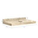 Ver imagem 3 de Lavatório em Porcelanato para Banheiro 80cm para Cuba de Apoio Bege/Travertino Yescasa Blu
