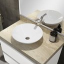 Ver imagem 4 de Lavatório em Porcelanato para Banheiro 80cm para Cuba de Apoio