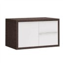 Ver imagem 5 de Gabinete para Banheiro Suspenso Pró 60cm Yescasa Marrom/Linho/Branco